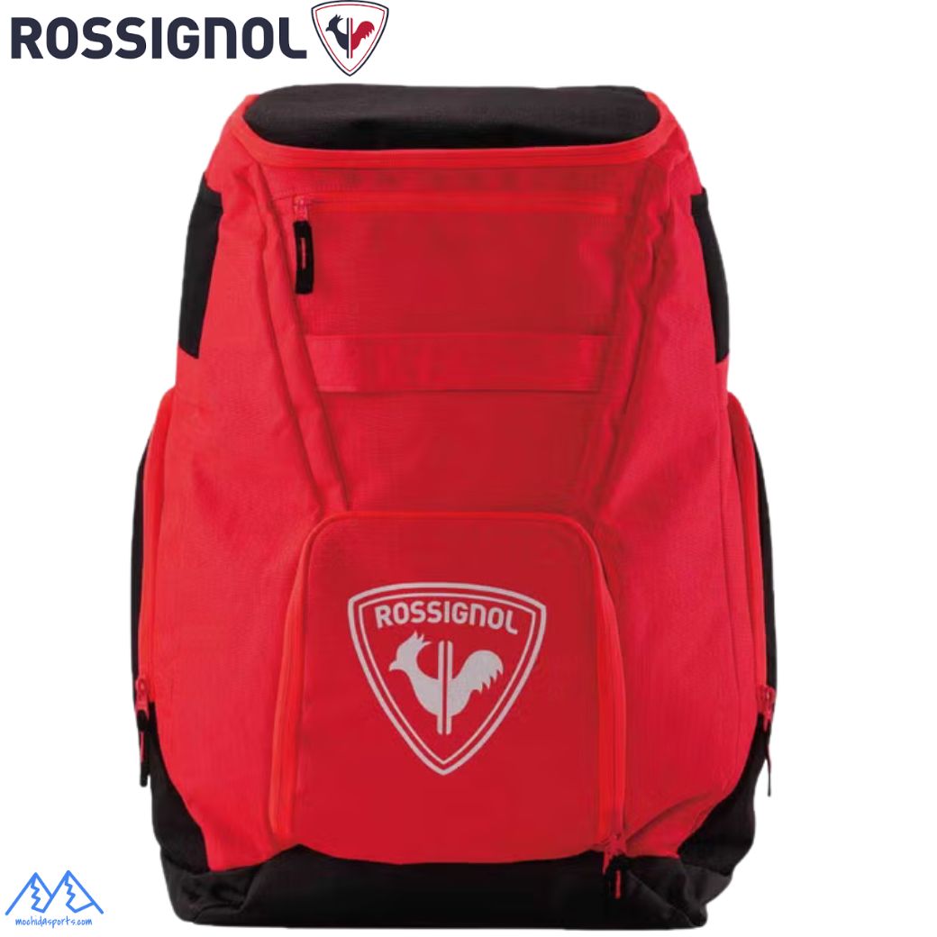 ロシニョール アスリートバッグ スモール ROSSIGNOL HERO SMALL ATHLETES BAG RKPAF01 スキーブーツ、ヘルメットやゴーグル、各種プロテクターなどのギアを効率よく分別して詰め込める大型のバック サイズ: 横360mm × 幅380mm × 高さ600mm 重量: 約1.35kg 容量: 約75L　