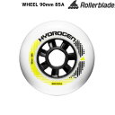 ROLLERBLADE WHEELS 90/85A (8PCS) HYDROGEN PREMIUM ローラーブレード ホイール 90mm 8個セット FEATURES: RELIABLE PERFORMANCE - 90mm/85A (8) WHEELS PER SET - bearings and spacers not included