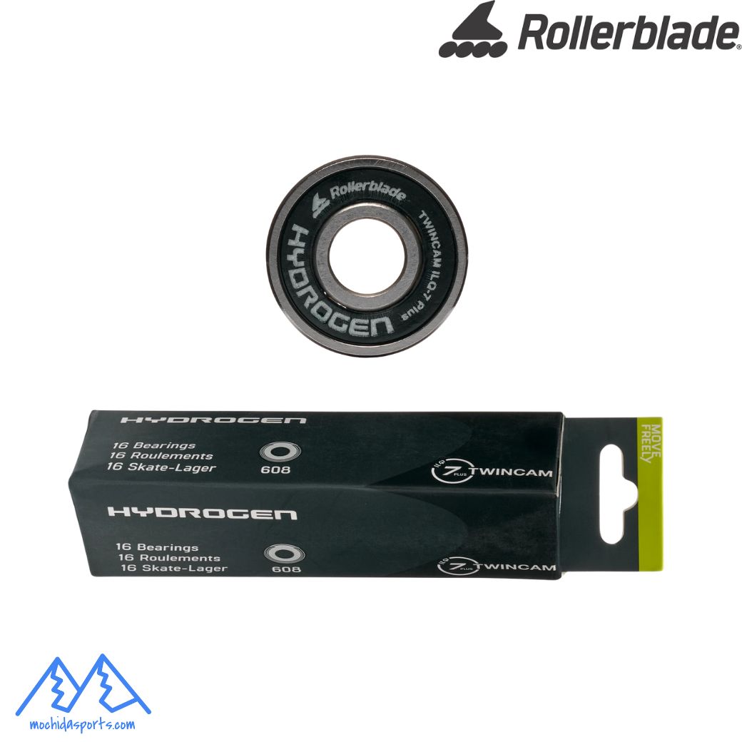ROLLERBLADE&nbsp;HYDROGEN ILQ-7 PLUS BEARINGS&nbsp;ローラーブレード ベアリング 16個セット&nbsp;Hydrogen ILQ-7 Plusベアリングは、7ボールベアリング設計を採用し、高い性能を発揮するように設計されています。ナイロン製リテーナーと金属製シールドがベアリングを汚れから保護し、日本製のKyodoグリースが優れた潤滑性を提供します。ベアリング16個入り。
