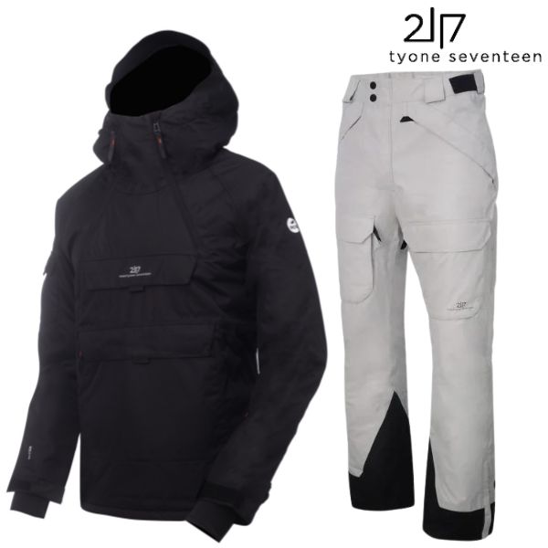 2117 of sweden スキーウエア スキージャケット & パンツ ティブル ブラック ライトグレー SKI WEAR TYBBLE twentyone seventeen TYBBLE BLACK LT GREY 7513924-010-7523924-013