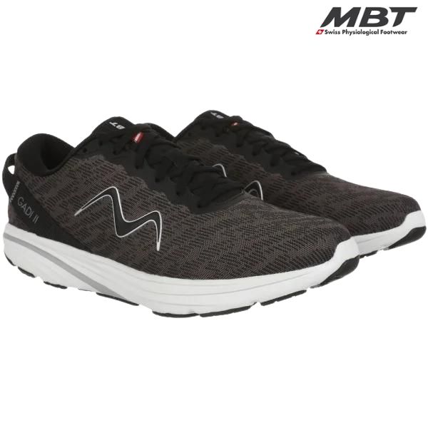 MBT メンズ 機能性 ウォーキング ランニング シューズ ブラック エムビーティー MBT GADI II LACE UP M BLACK 703323-03Y