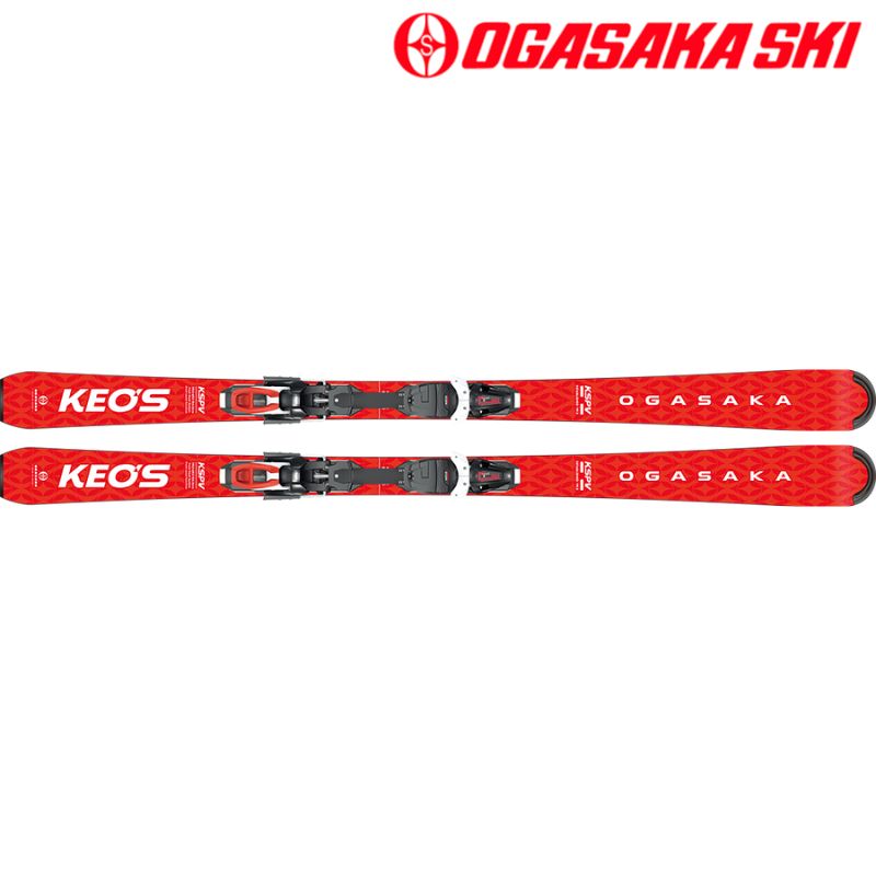 オガサカ スキー KEO 039 S ケオッズ KS-PV/RD 165cm PRD11GW スキーセット KS-PV-RD-PRD11GW