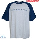 オガサカチーム ラグラン コットン Tシャツ アッシュ/ブルー OGASAKA TEAM RAGLAN COTTON T SHIRT 26-22