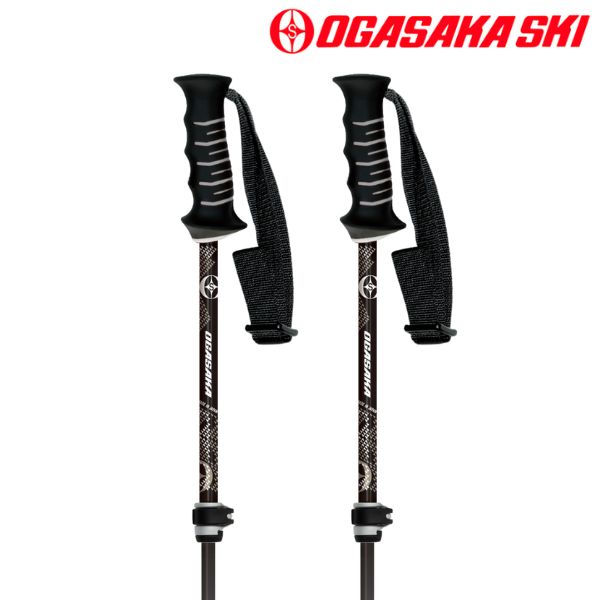 オガサカ サイズ調整式 ストック スキーポール ブラック 95-120cm OGASAKA LC-FS BK 319