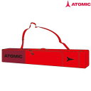 ATOMIC JUNIOR SKI BAG ジュニア スキーケース AL5048610 Color BRIGHT RED / DARK RED Weight 920g 伸縮ファスナー最小135cm-最大165cmまでのスキーに対応　