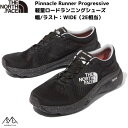 ノースフェイス ランニングシューズ ワイド ピナクル ランナー プログレッシブ ブラック THE NORTH FACE Pinnacle Runner Progressive