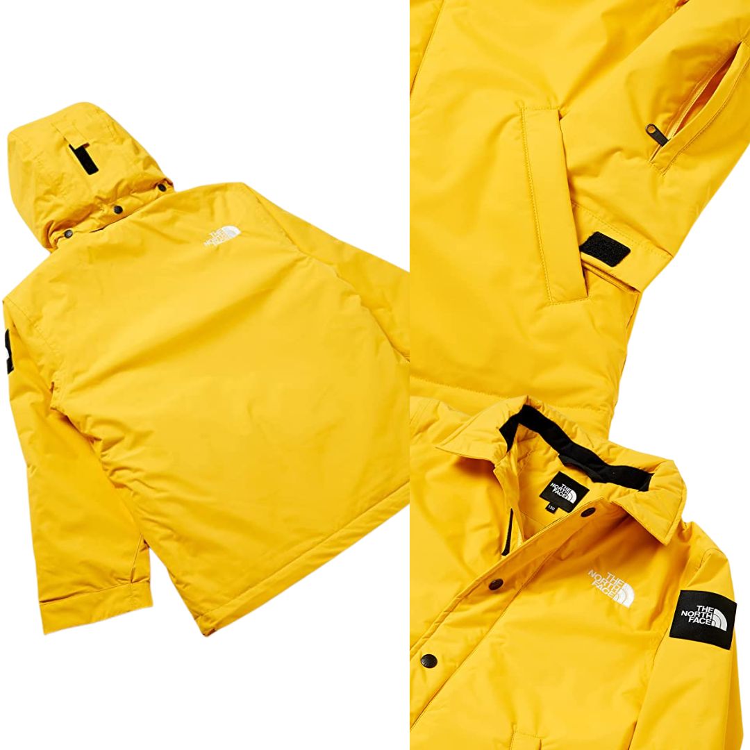 ノースフェイス ジュニア スノージャケット スキーウエア 防水 保温 ライトニング イエロー 130 140 150 THE NORTH FACE Winter Coach Jacket NSJ62144-LY