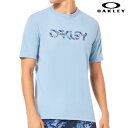 オークリー Tシャツ ライトブルー ストーンウォッシュブルー 吸汗速乾 UVカット OAKLEY B1B Sun Tee Stonewash Blue FOA405396-6EK