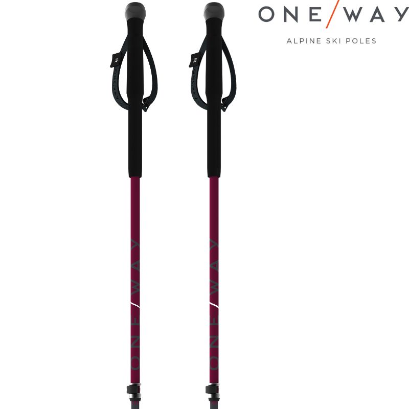 ワンウエイ 調整式スキーポール ONEWAY TR VARIO BLACKBERRYTR バリオ OZ34323 ONE WAY 90-125cm