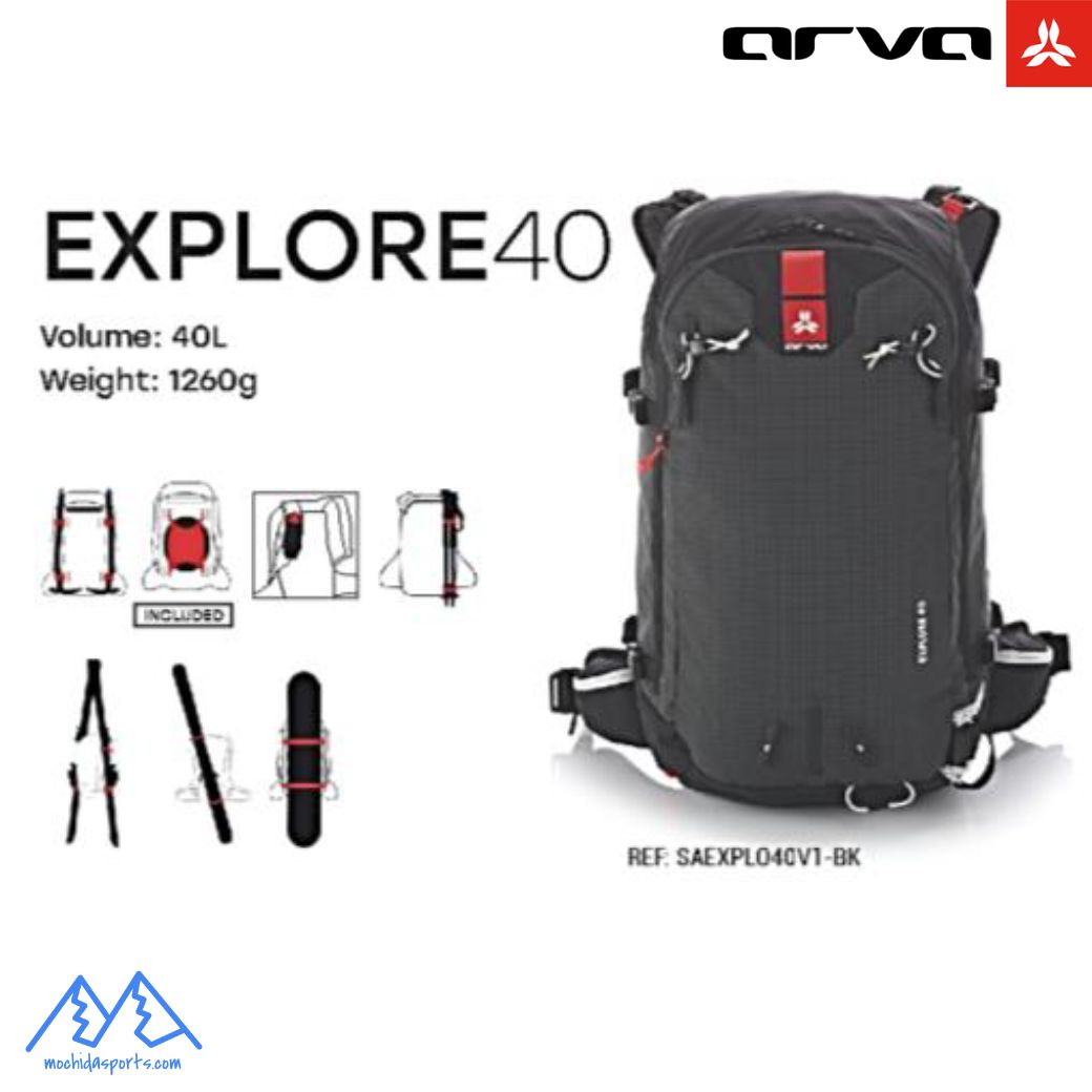 樂天商城 - アルバ バックパック エクスプローラー 40 ブラック ARVA BACKPACK EXPLORE 40 BLACK EXPLO40V1