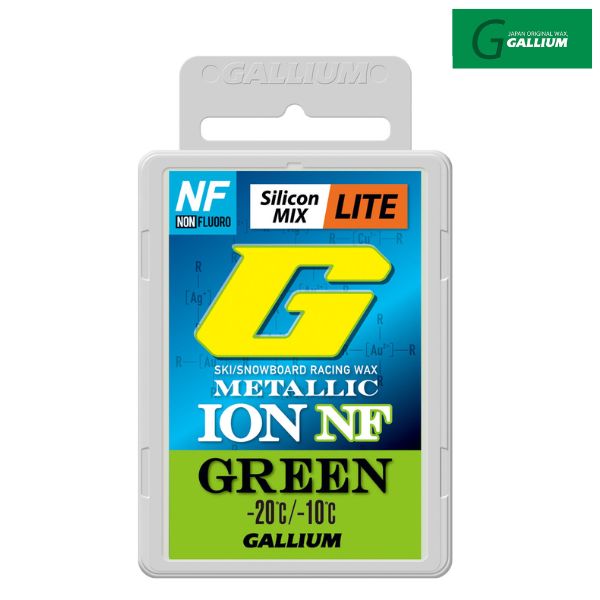 ガリウム メタリックイオン NF ライト フッ素不使用 スキーワックス METALLIC ION LITE NF GREEN GS5017