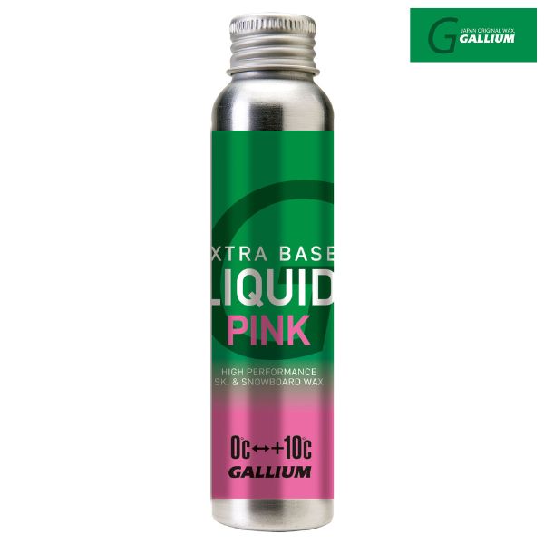 GALLIUM EXTRA BASE LIQUID PINK 200ml 水分の多い雪質 雪温0℃で、 水が浮いたような雪や、 雨降りの時に驚くほどの 滑走性＆撥水性。　