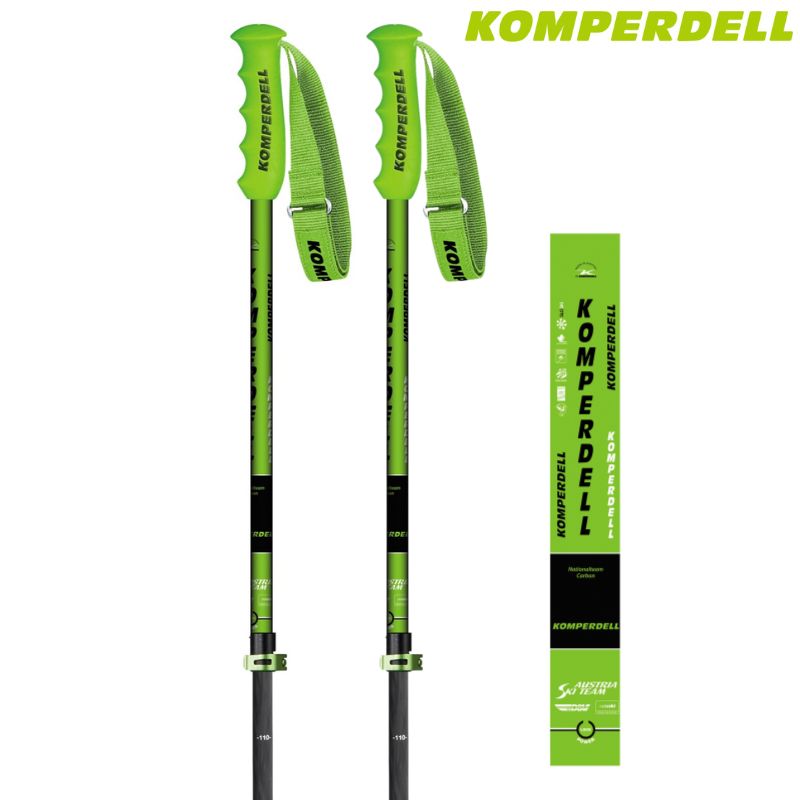 コンパーデル サイズ調整式 スキーポール ジャパンモデル カーボンプロ バリオ グリーン KOMPERDELL Carbon PRO VARIO GREEN JAPAN CARBONGRN-N