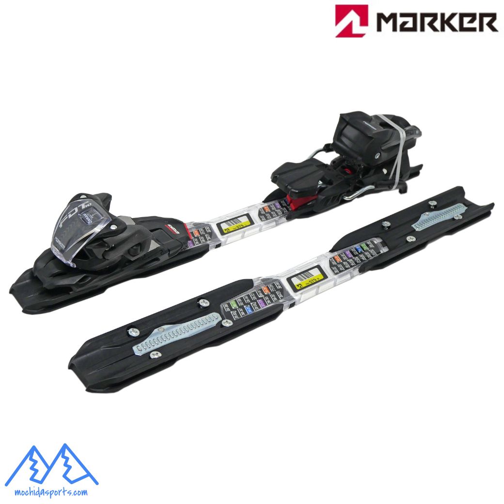 MARKER FDT TP 10 FDT PLATE シンプルなカービングモデル。 コンパクトなトウピースながらもエッジグリップをしっかりと助けます。 体重の軽いスキーヤーに最適なビンディングシステム。 GRIPWALK対応。v ■ブレーキ幅 90mm ■DIN 3-10 ■適合体重 30-105kg ■スタンドハイト (スキーを除く) 26mm ■トウシステム トリプルピボットコンパクト2 ■AFDグライディングプレート ステンレススチール ■ステップインヒール コンパクト3 ■カラー ブラック×アンスラサイト ■重量(1/2ペア) 990g（プレート含む） ※スキー板とセットでご購入の場合はさらに割引いたしますので、お問い合わせください。※スキー板とセットでご購入の場合は さらに割引いたしますので、お問い合わせください。
