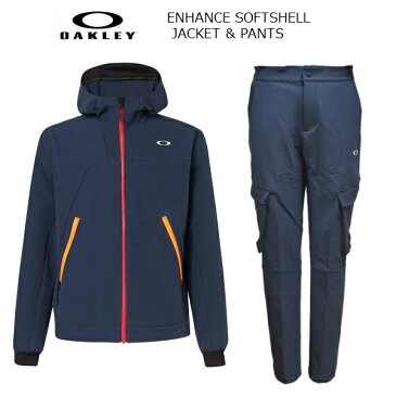 オークリー ソフトシェル ジャケット ソフトシェルパンツ ワークパンツ カーゴパンツ ネイビー セット OAKLEY ENHANCE SOFTSHELL JACKET PANTS SET 412854JP-422655JP-SET