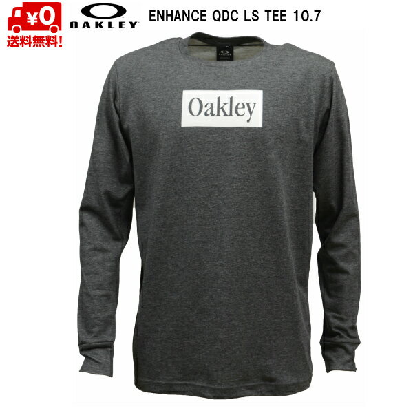 オークリー ロング Tシャツ 長袖 ダークグレー ヘザー ENHANCE QDC LS TEE 10.7 DARK GREY HTHR FOA401654-29A