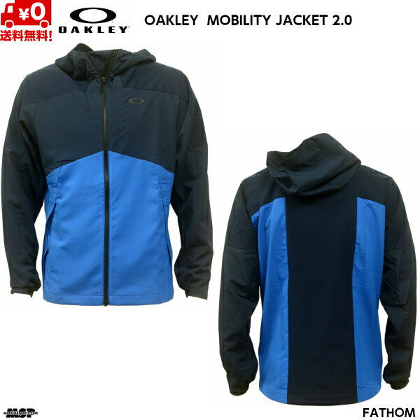 オークリー クロス 上下セット ウーブン ジャケット & パンツ ブルー ネイビー OAKLEY ENHANCE MOBILITY JACKET & PANTS FOA402404-62T-FOA402405-6AC