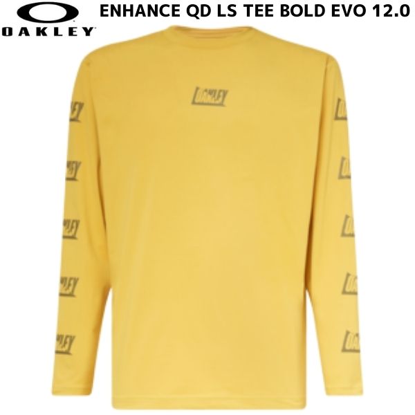 オークリー ロング Tシャツ 長袖 イエロー ENHANCE QD LS TEE BOLD EVO 12.0 BRASS YELLOW FOA403601-550