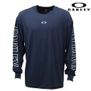 オークリー ロングスリーブ Tシャツ 長袖 ネイビー OAKLEY ENHANCE QD LS TEE SLV EVO 1.7 FATHOM FOA404180-6AC