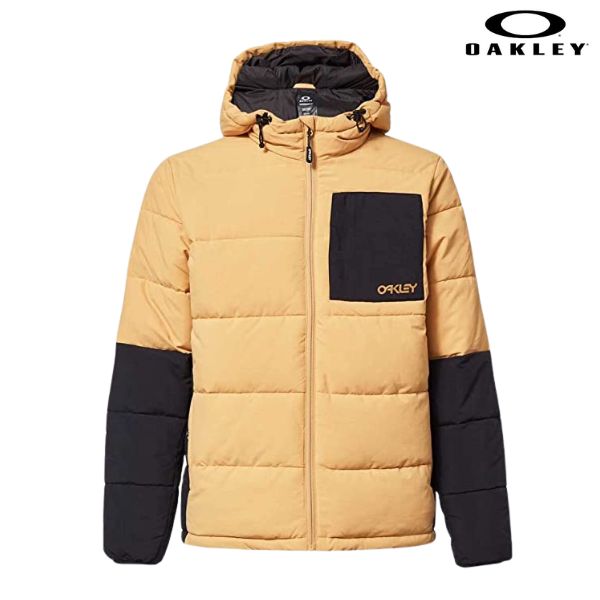 オークリー キルティングジャケット メンズ オークリー キルティングジャケット イエロー ブラック 保温 OAKLEY TAHOE PUFFY RC JACKET LIGHT CURRY/BLACKOUT FOA403427-9N1