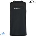 オークリー タンクトップ ノースリーブ シャツ ブラック 吸汗速乾 接触冷感 ストレッチ UVカット OAKLEY O-TECH COLD PERF NS CREW 3.0 BLACKOUT FOA407656 02E