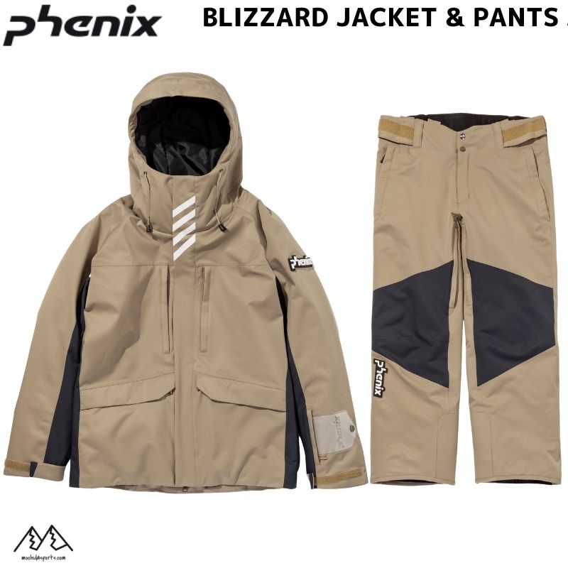 フェニックス スキーウエア ベージュ オフブラック XLサイズ PHENIX BLIZZARD JACKET JP PANTS BEIGE OFF BLACK PSM22OT15-BE-PSM22OB15-BEO