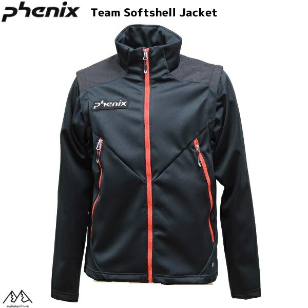 フェニックス ミドルジャケット ソフトシェル ジャケット ブラック PHENIX Soft Shell Jacket BK PFB72KT06-BK