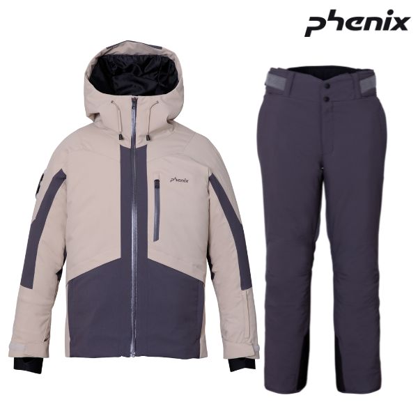 ե˥å  ١ 㥳륰졼 PHENIX Time Space Jacket JP BEIGE1 Thunderbolt Pants JP CHARCOALGRAY PSM23OT32-BE1-PSM23OB30-CG