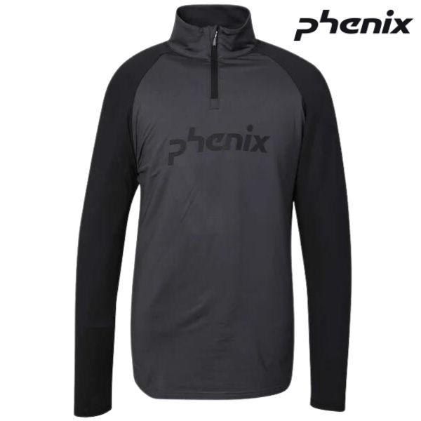 PHENIX PH Logo Inner Jacket 伸縮性の高いニット素材で作られたベーシックなスキーアンダーウエア 4wayストレッチ裏起毛ニット ポリエステル 90%, ポリウレタン 10% SIZE S　(前丈67 胸囲92.0 裄丈73.5)cm M 　(前丈69 胸囲96.0 裄丈75.0)cm L　(前丈71 胸囲100.0 裄丈76.5)cm XL　(前丈73 胸囲104.0 裄丈78.0)cm　