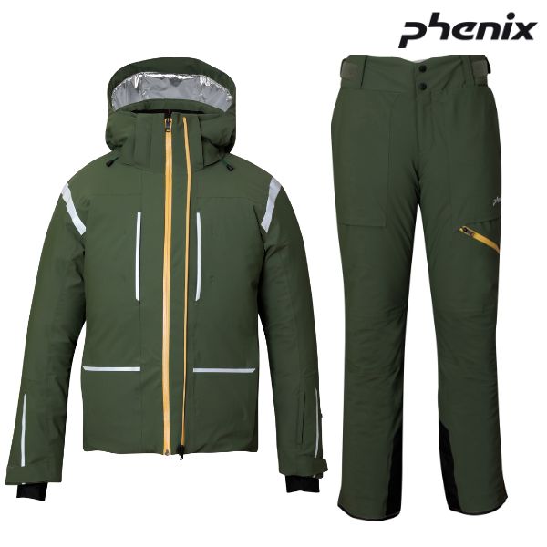 フェニックス スキーウエア カーキ Mサイズ PHENIX RS Demo Performance Jacket JP Pants JP KHAKI PSM23OT01-PSM23OB00-KA