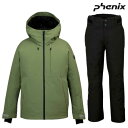 フェニックス スキーウエア オリーブ ブラック Mサイズ PHENIX TEAM BLOCK Jacket OLIVE TEAM BLOCK Pants BLA...