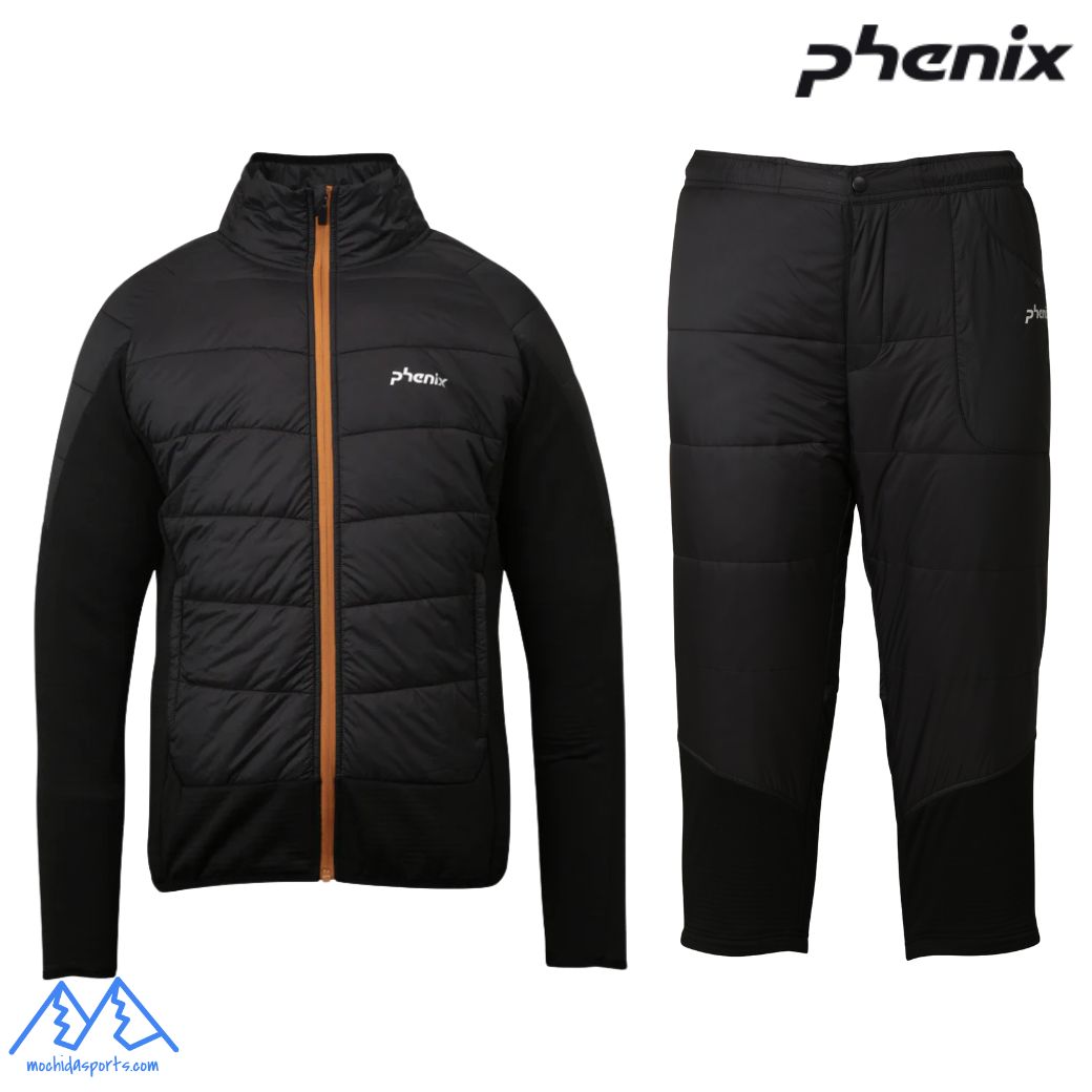 フェニックス 中綿入 インサレーション ミドル ジャケット ＆ パンツ ブラック PHENIX Padding Middle ..