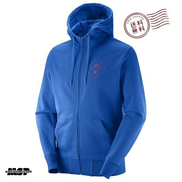 SALOMON MTN BRANDING FZ HOODIE M サロモン　フルジップ パーカー サロモンバックサイドコレクションの象徴MTNレーベルをプリントした柔らかなジップフーディーです。 SIZE： S / M / L 　(日本サイズ）　 素材： コットン 68％　ポリエステル 32.%　 カラー： Blue Yonder　