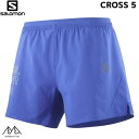 サロモン ランニングパンツ ランニングショーツ ブルー SALOMON CROSS 5 NAUTICAL BLUE LC1791400