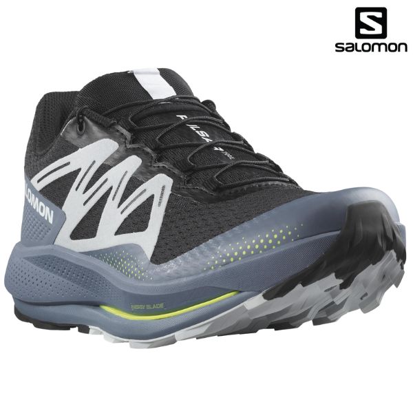 サロモン トレイルランニング シューズ SALOMON PULSAR TRAIL Black China Blue Arctic Ice L47210000