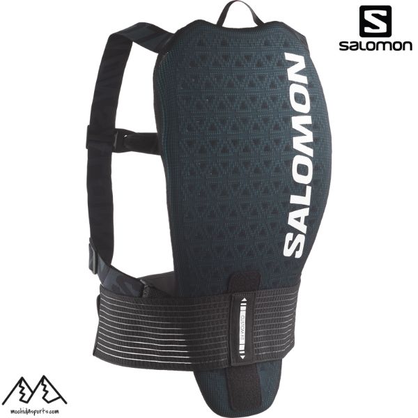 SALOMON FLEXCELL L47341000 サロモン　バックプロテクター ミニマリストスタイルながら高いプロテクション機能を持つ軽量、高通気性バックプロテクター 。 いかなる動きにも対応し、万が一の衝撃から身体を守ります。 エルゴノミックデザインにより、動きを妨げることなく抜群のフィット感を実現します。 SIZE： S（身長168-173cm） M（身長173-178cm） L（身長178-183cm） カラー： Black ブラック Flexcell 4D CE approved EN 1621-2 Easy Chest scratch system Waist Adjastable Velcro Strap Breathable mesh Removable back protector　