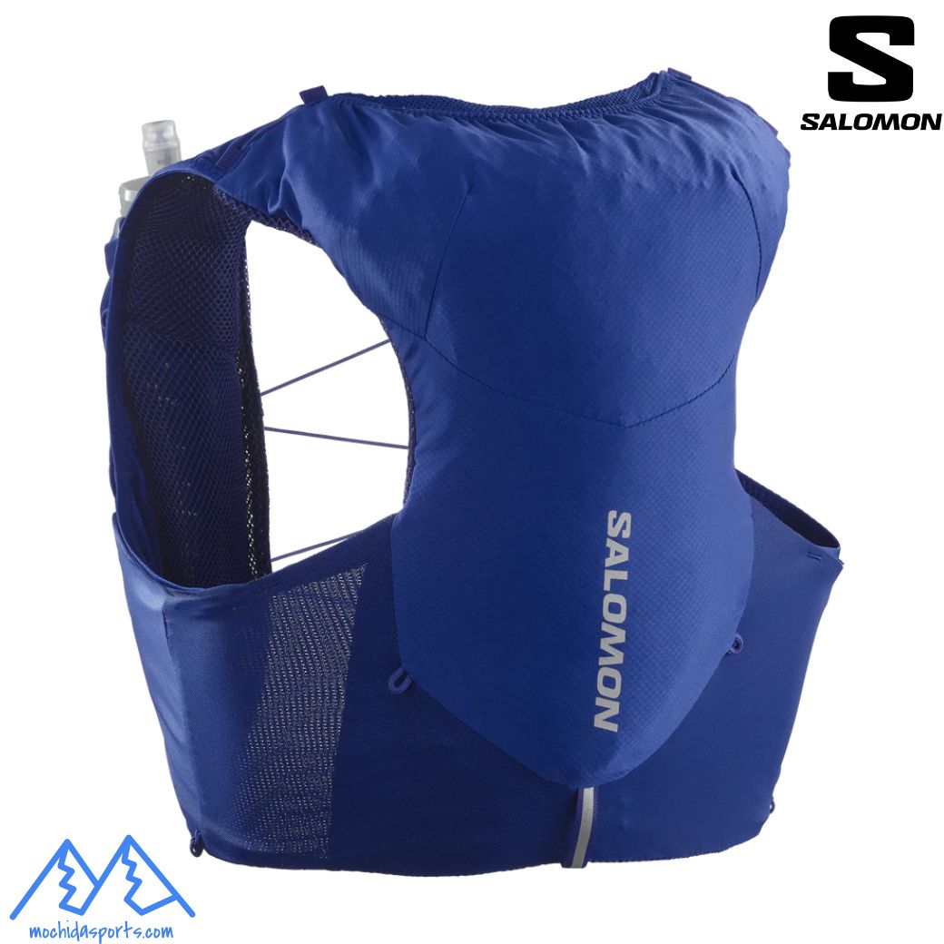 サロモン ランニングベスト フラスク付 バックパック SALOMON ADV SKIN 5 Surf The Web ブルー アドバンスドスキン5 ランニングバッグ トレラン LC2011500