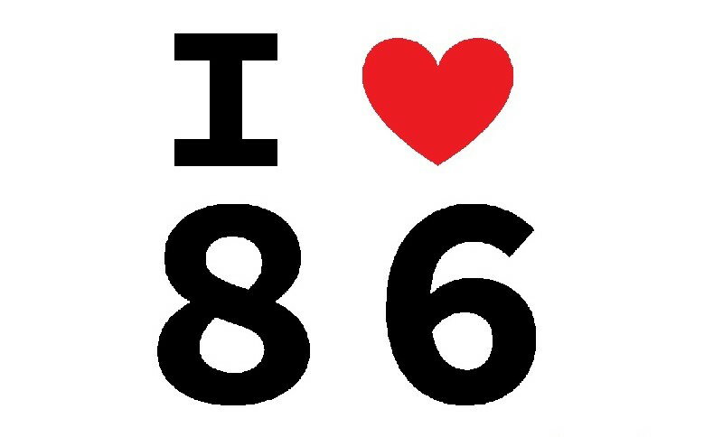 toy. 01 アイラブ86ステッカー　Sサイズ　カッティングステッカー