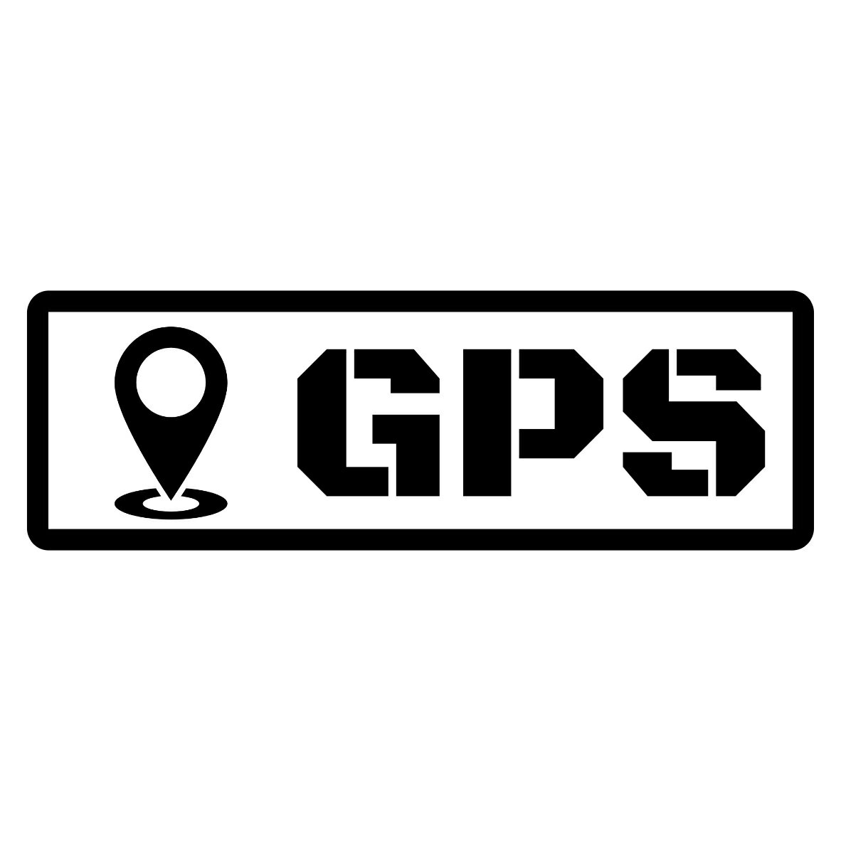 Rakuten - S. 08 GPSステッカー　Sサイズ　カッティングステッカー　選べる12色/転写シート貼付済 文字ステッカー/シール/フィルム/ドレスアップ/カスタマイズ/ドリ車/ドラレコ/録画中/撮影中/REC/防犯/セキュリティーマーク/あおり運転/煽り運転