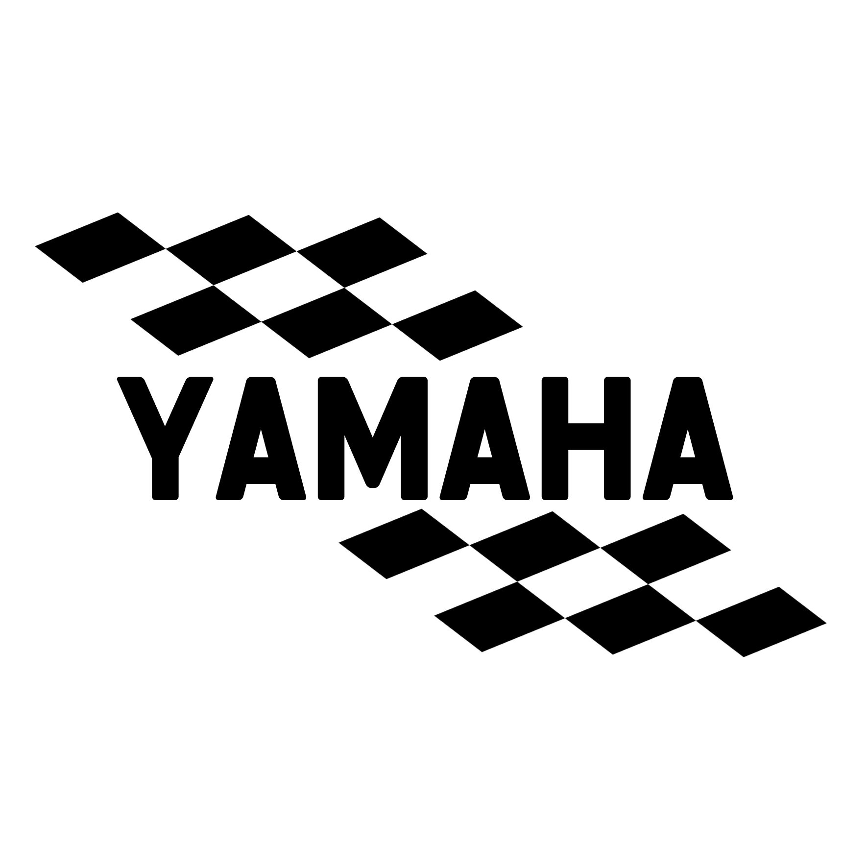 Rakuten - S. 691 チェッカーフラッグ【ヤマハ】　YAMAHA　JDM　カッティングステッカー ドレスアップ カスタマイズ サーキット デカール エンブレム カスタム アクセサリー ブランド アウトドア グッズ 雑貨 おもしろ かっこいい バイク