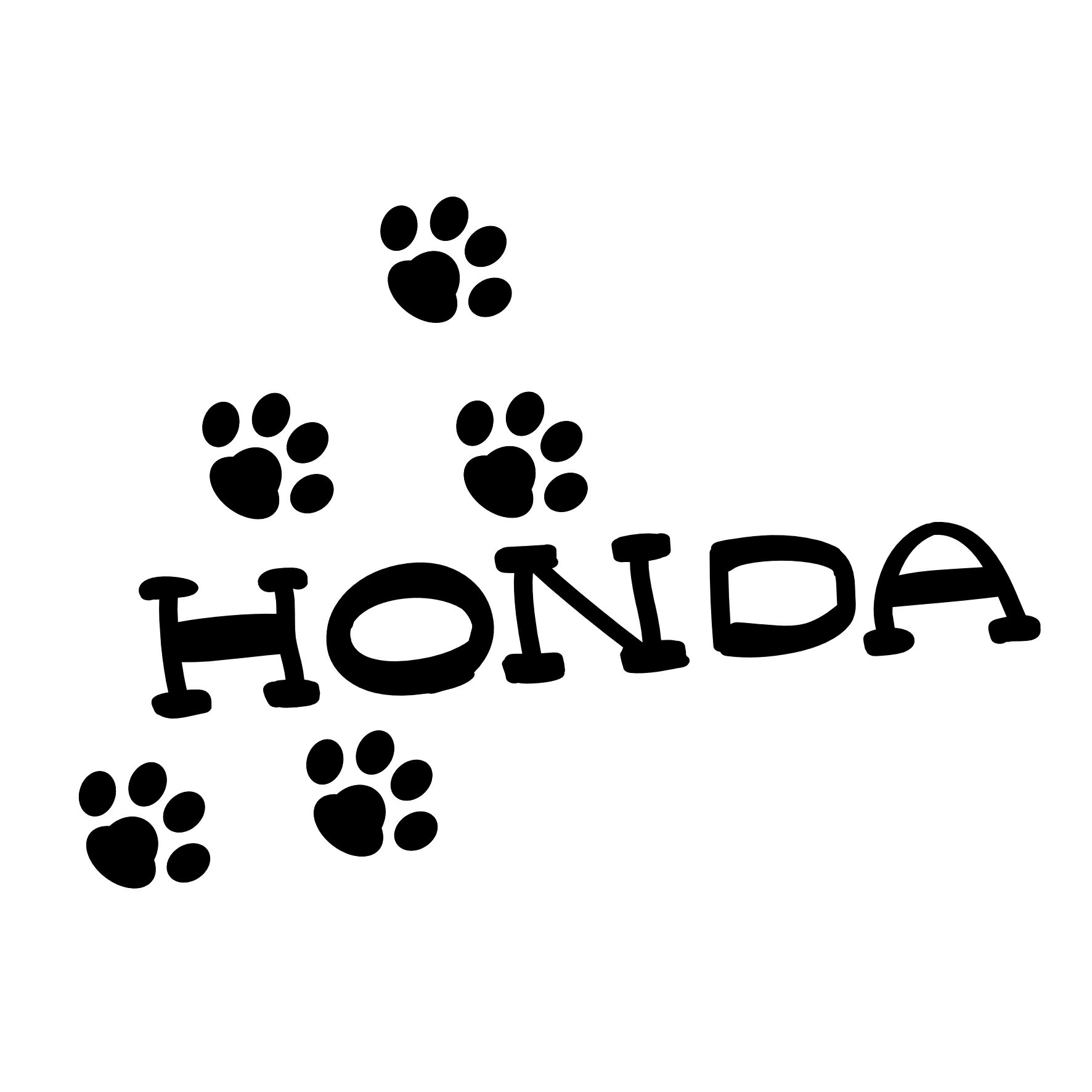 S. 686 肉球ステッカー【ホンダ】 本田技研工業 HONDA JDM カッティングステッカー ドレスアップ カスタマイズ サーキット デカール エンブレム カスタム アクセサリー ブランド アウトドア グッズ 雑貨 おもしろ かっこいい バイク