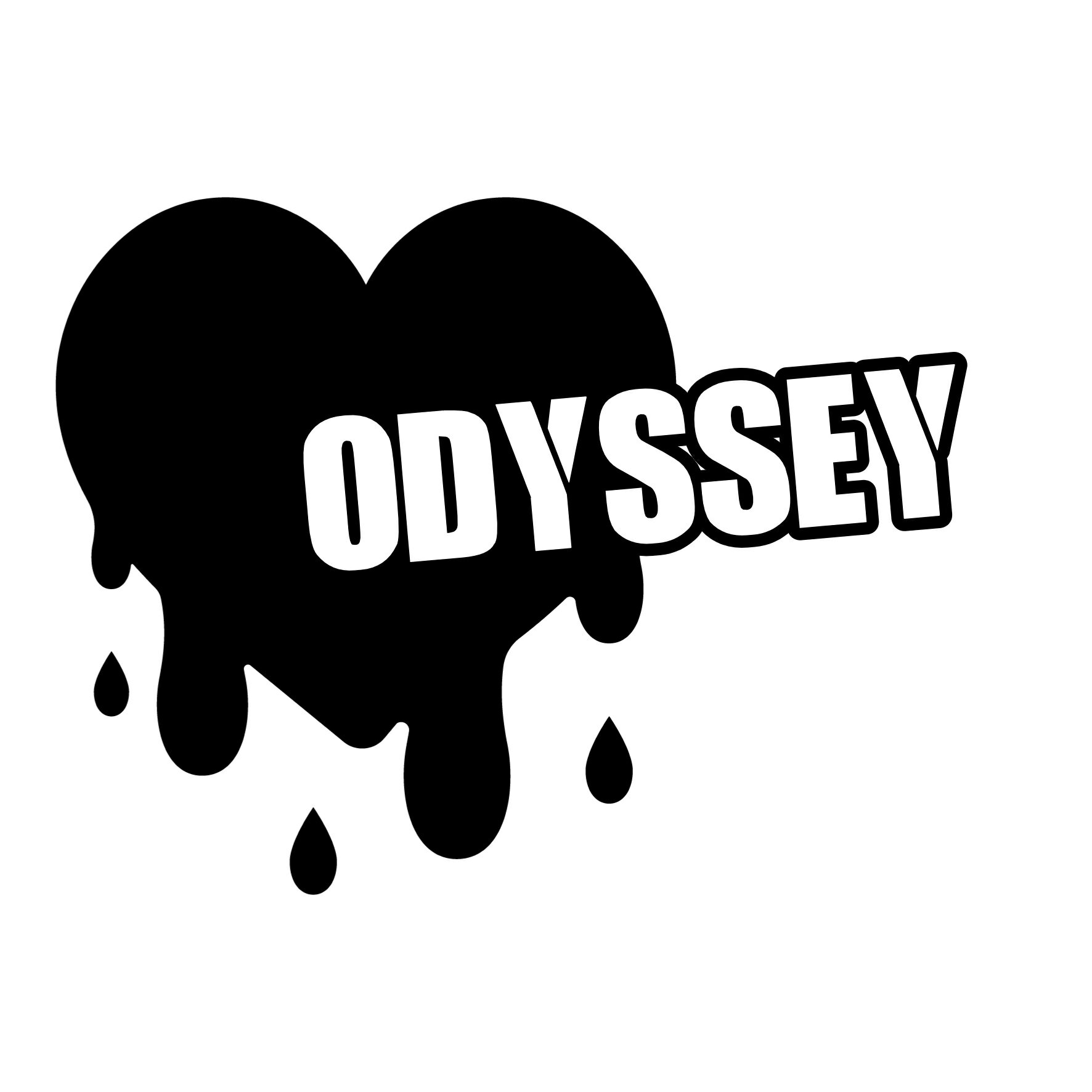 S. 802 溶けるハート型ステッカー【オデッセイ】 ホンダ 本田技研工業 カッティングステッカー ドレスアップ カスタマイズ サーキット デカール エンブレム カスタム アクセサリー ブランド アウトドア グッズ 雑貨 おもしろ かっこいい おしゃれ バイク 給油口