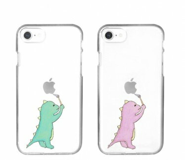 Rakuten - 国内正規品 AKAN エイカン iPhone12/12Pro（6.1インチ）クリアケース お絵かきザウルス 透明TPUケースに可愛いイラスト AK19221i12P AK19222i12P