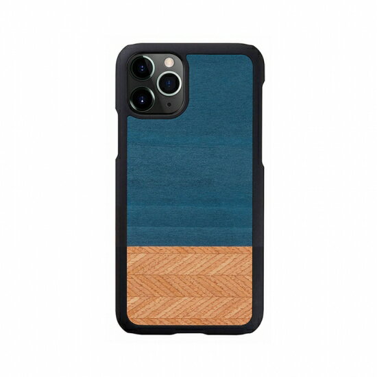 マンアンドウッド スマホケース メンズ 国内正規品 Man & Wood iPhone 12 mini（5.4インチ）天然木ケース Denim 木の素材から作られたナチュラルでおしゃれなケース I19243i12