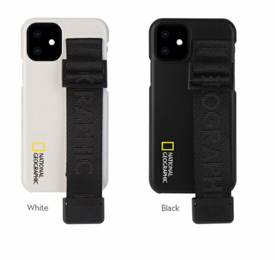 公式ライセンス品 National Geographic iPhone 12 mini（5.4インチ）Signature Strap Case ベルト状のハンドストラップ付き NG19612i12 NG19613i12