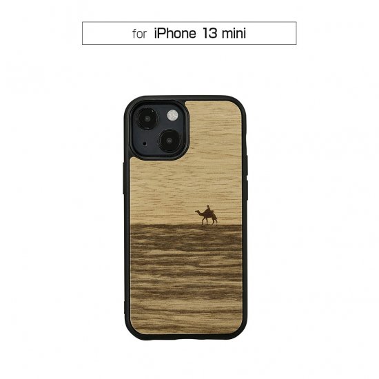 マンアンドウッド スマホケース メンズ 国内正規品 Man＆Wood iPhone 13 mini 天然木ケース Terra 木の素材から作られたナチュラルでおしゃれなケース I21212i13MN