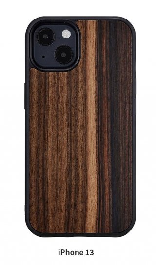 Rakuten - 国内正規品 Man＆Wood iPhone 13 天然木ケース Ebony 木の素材から作られたナチュラルでおしゃれなケース I21226i13