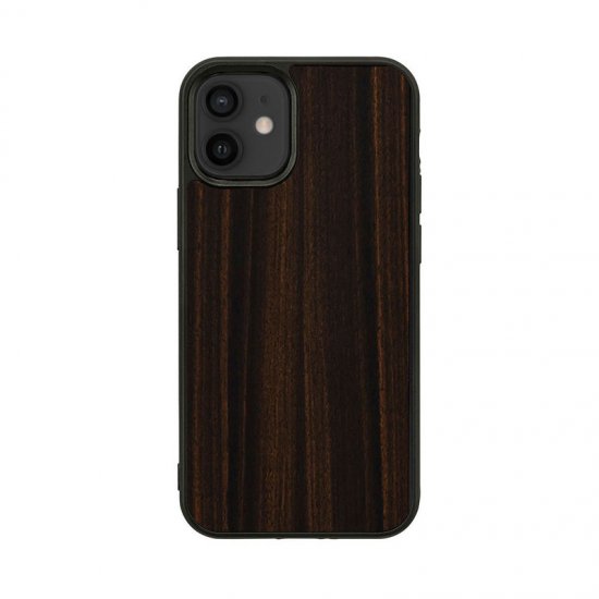 マンアンドウッド スマホケース メンズ 国内正規品 Man＆Wood iPhone 13 Pro 天然木ケース Ebony 木の素材から作られたナチュラルでおしゃれなケース I21238i13P