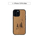 国内正規品 Man&Wood iPhone 13 Pro Max 天然木ケース Camp 木の素材から作られたナチュラルでおしゃれなケース I21243i13PM