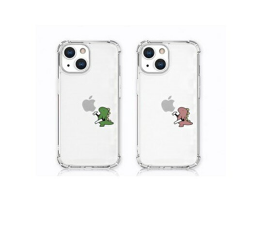 Rakuten - 国内正規品 AKAN iPhone 13 ソフトタフケース おしごとザウルス―日曜大工 衝撃を吸収するTPUケースに可愛いイラスト クリアケース AK20970i13